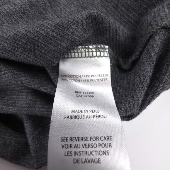 TRAVIS MATHEW Beginners Luck Golf Polo Long Sleeve Gray Stripe Minimal Casual XL - Picture 8 of 8